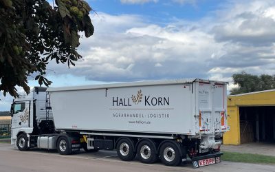 Unser LKW mit Gebläsekipper ist heute eingetroffen